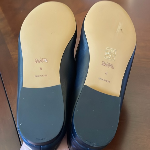Women Coach Haley black leather loafers size 8 brand new - Picture 7 of 12